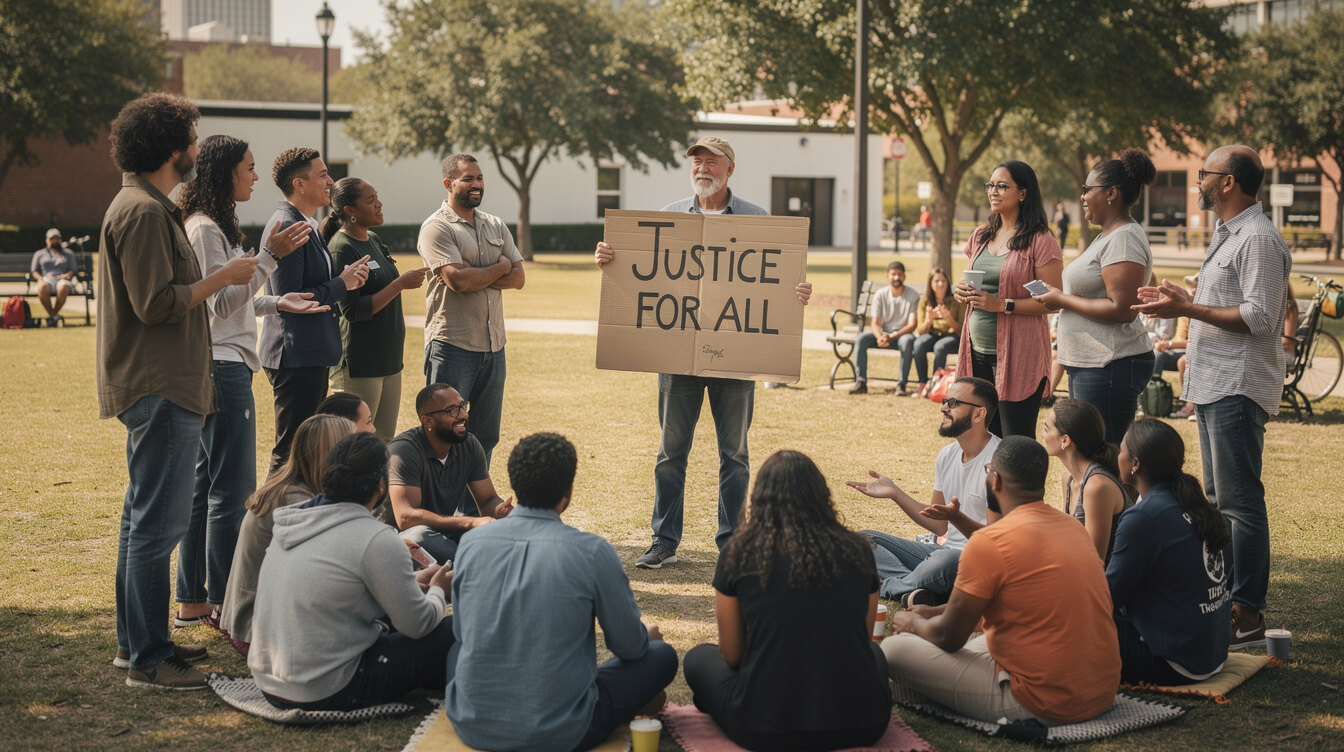 community protest gathering