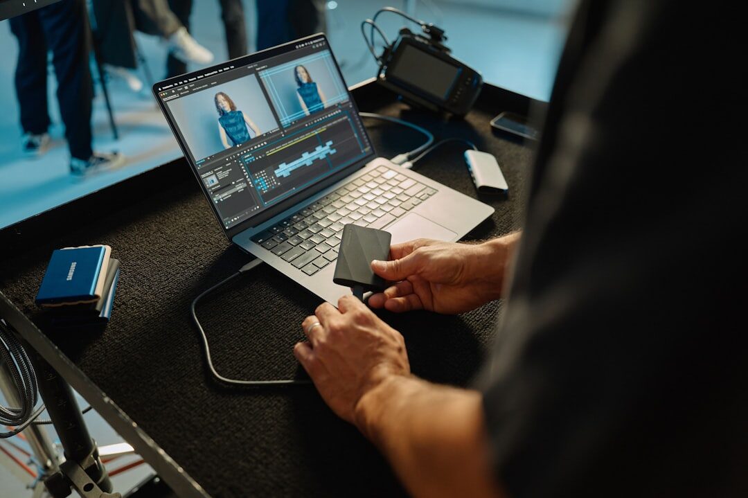 investigator using technology